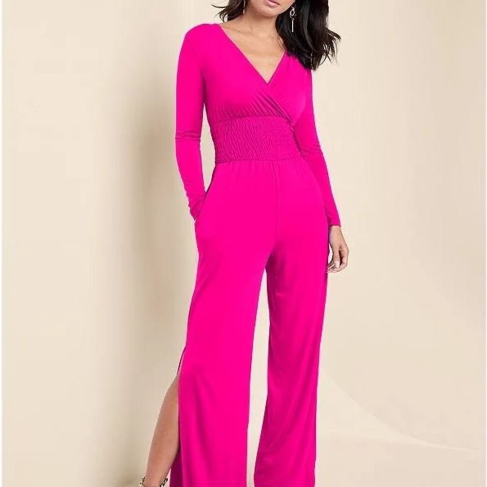 Venus Elegant Pink Jumpsuit